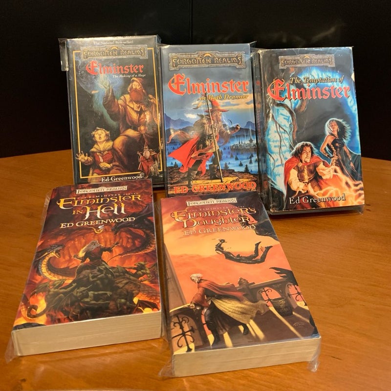 Forgotten Realms: Complete Elminster Series 1-5 Set: The Making of a Mage, Elminster in Myth Drannor, The Temptation of Elminster, Elminster in Hell, Elminster’s Daughter