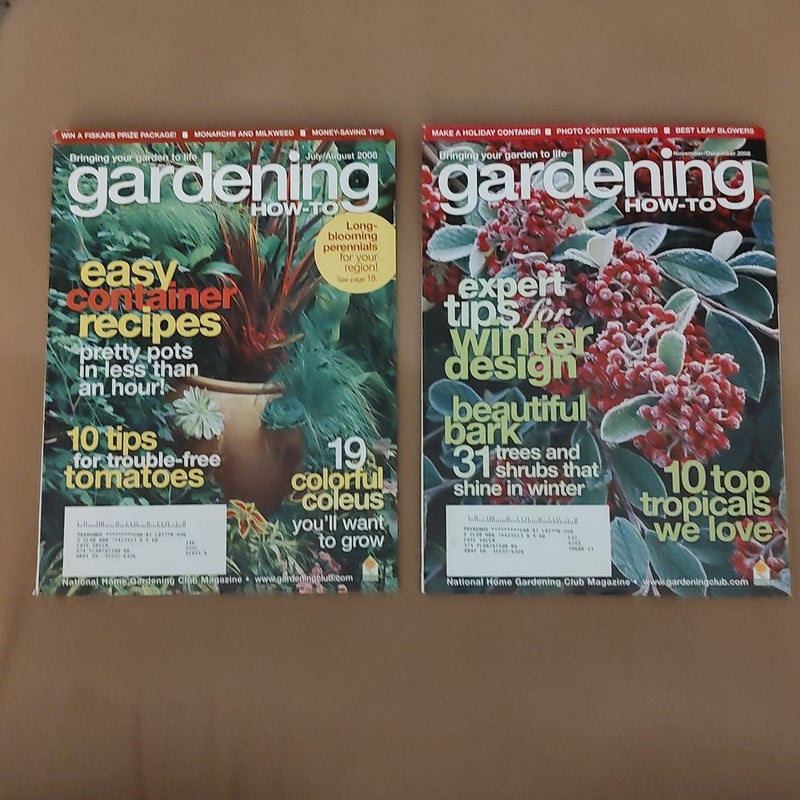 Lot of 2 Gardening How-To Magazines