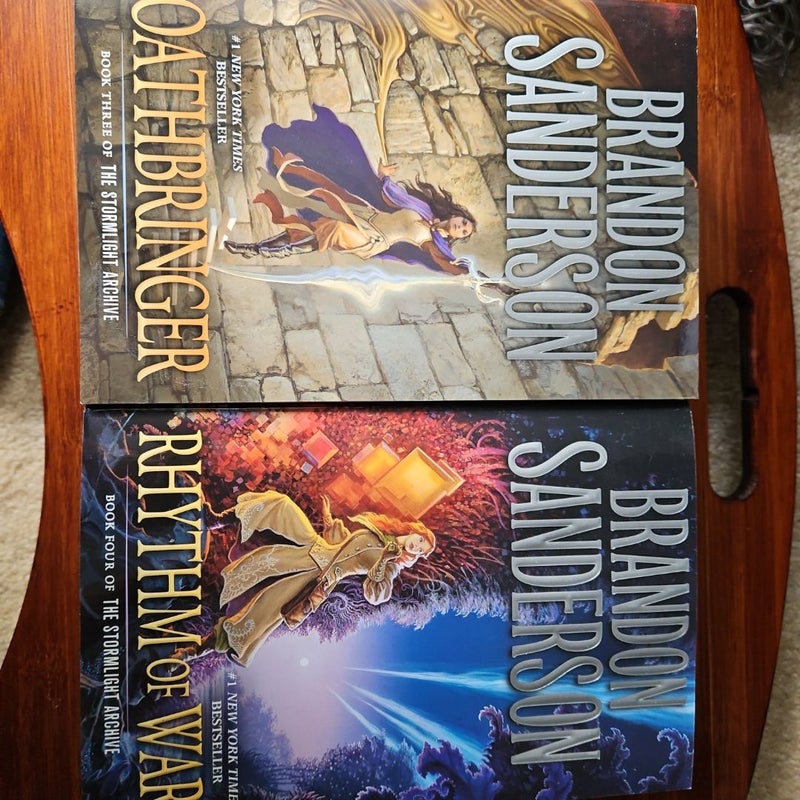 The Way of Kings, Words of Radiance, Oathbringer, and Rhythm of War