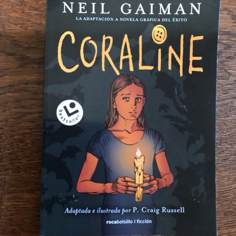 Coralline ~ Spanish Illustrated Novella Graphic Novel 2015 Edition YA Horror Fantasy Fiction *HTF*