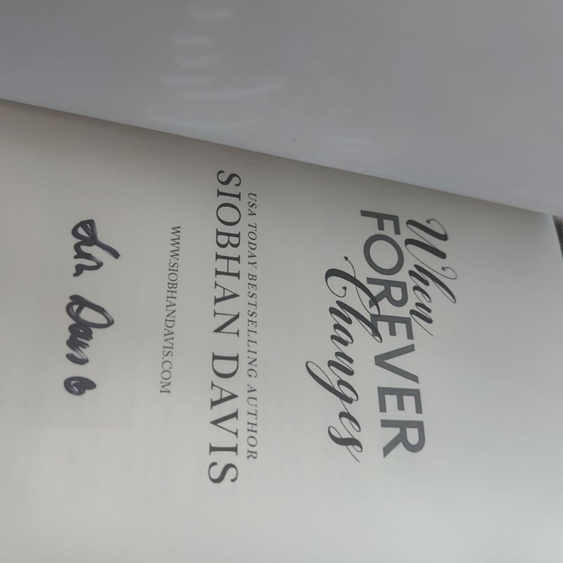 When Forever Changes signed bookplate!