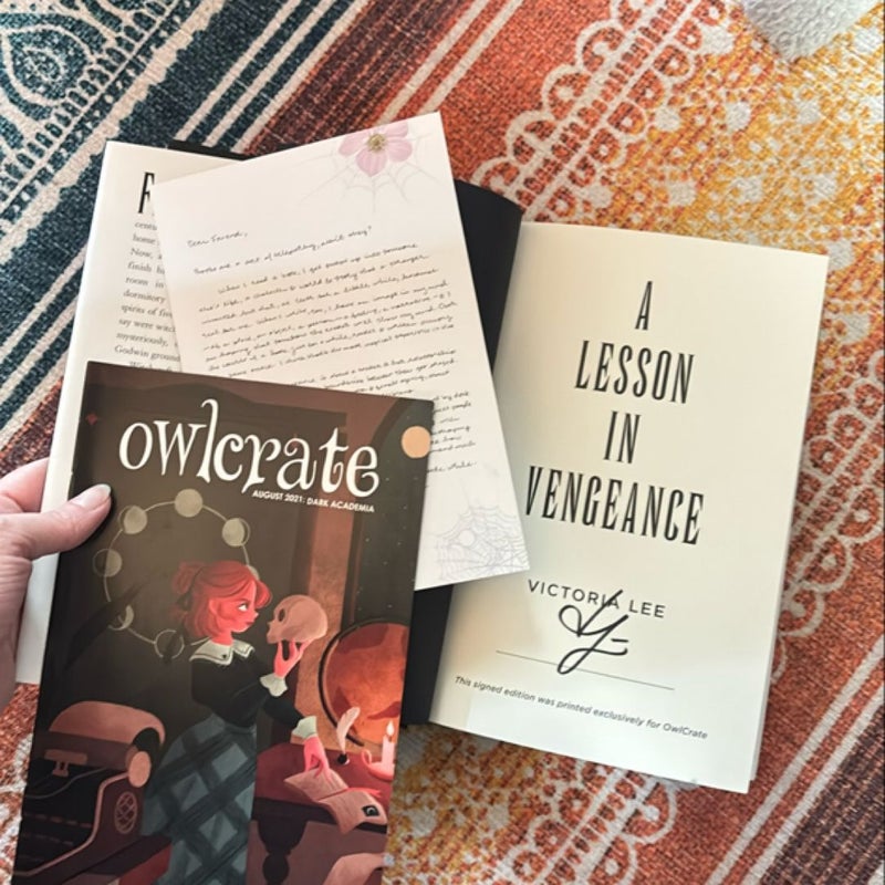 A Lesson in Vengeance (Signed Owlcrate Edition)