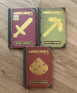 Minecraft Handbooks (3) Hardcover Book Bundle