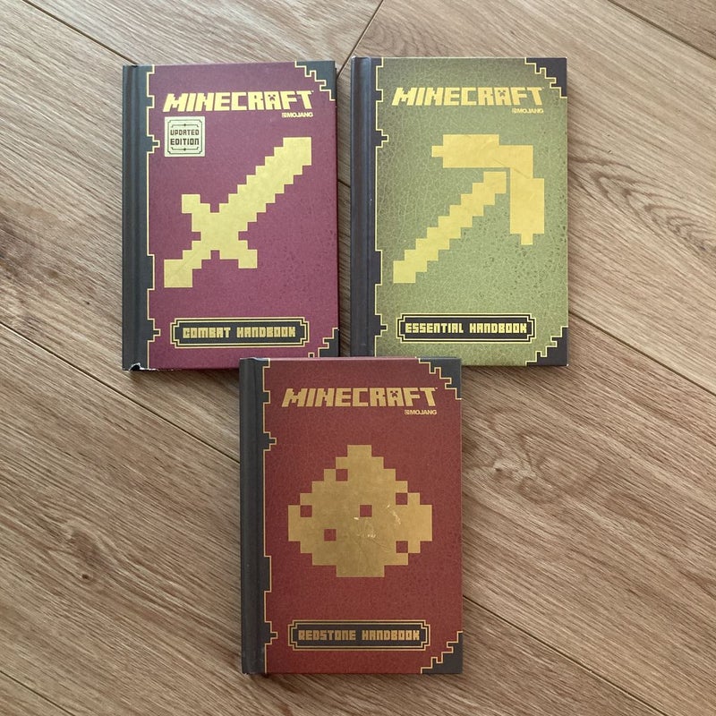 Minecraft Handbooks (3) Hardcover Book Bundle