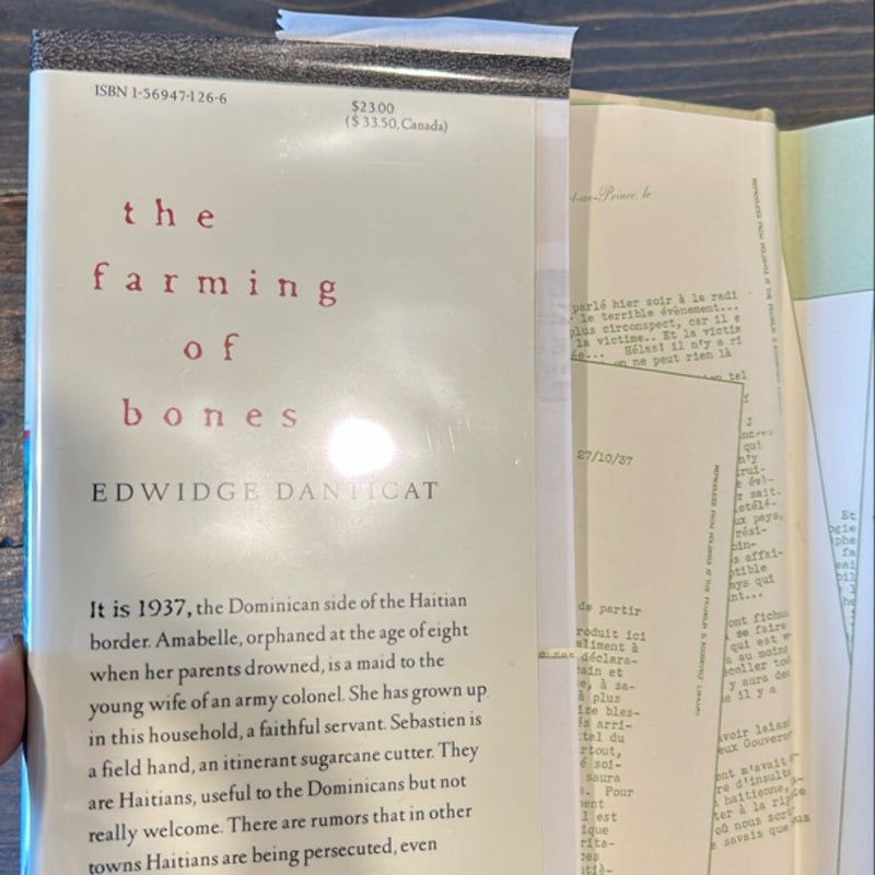 The Farming of Bones (signed)