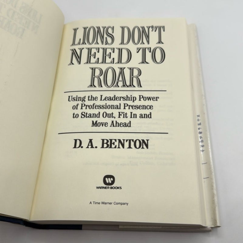 Lions Don't Need to Roar