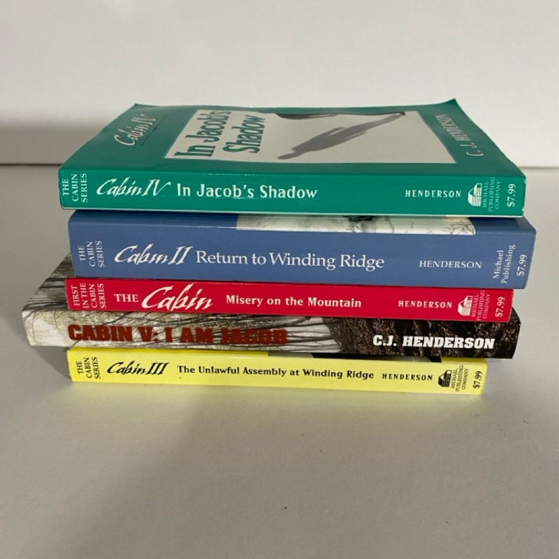 Book lot of 5 books The Cabin series by C.J. Henderson