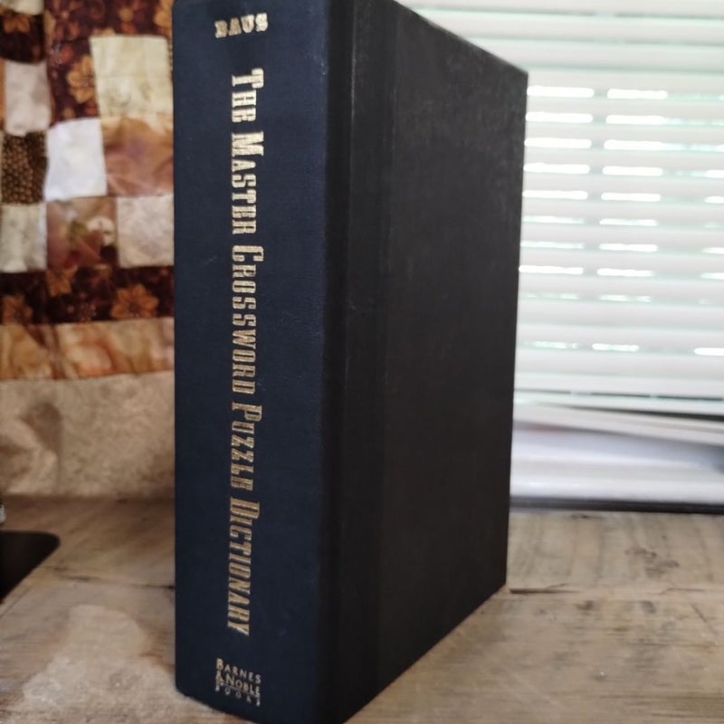 The Master Crossword Puzzle Dictionary