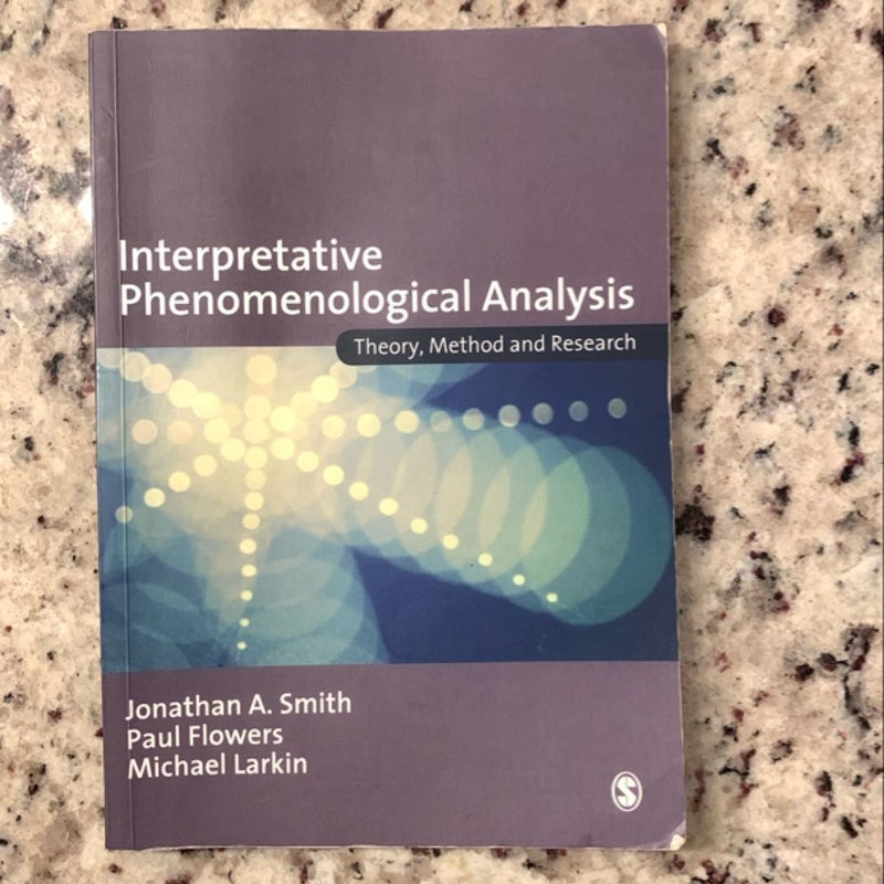 Interpretative Phenomenological Analysis