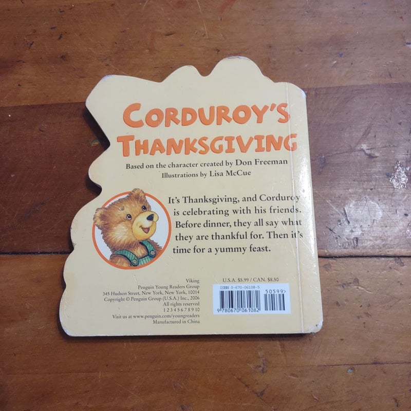 Corduroy's Thanksgiving