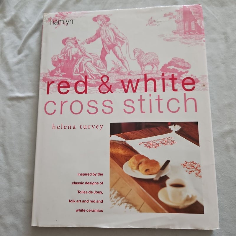 Red and White Cross Stitch