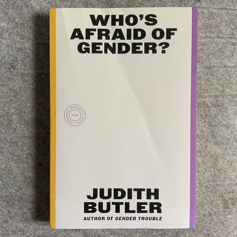 Who's Afraid of Gender?