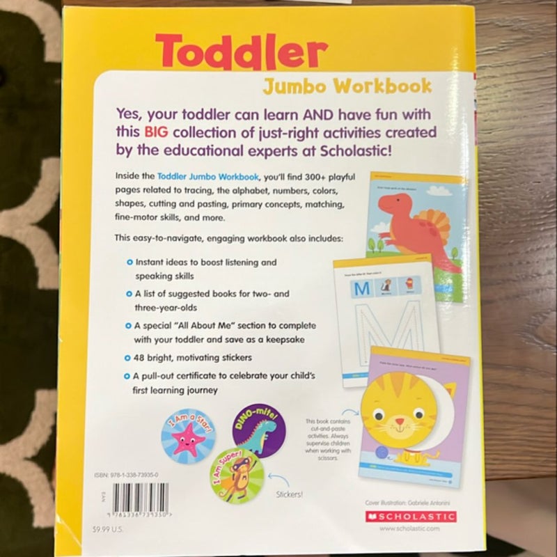 Scholastic Toddler Jumbo Workbook