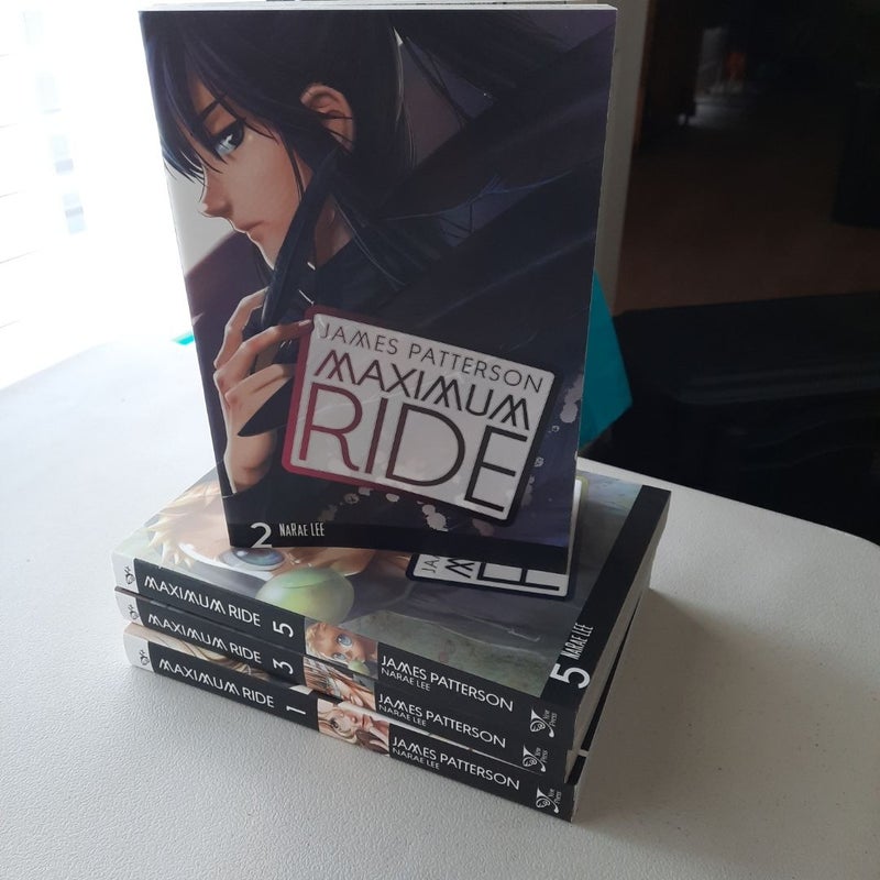 Maximum Ride manga series (Vol 1,2,3, & 5)