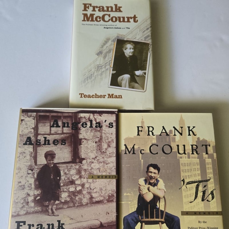 Frank McCourt 3 book lot hardcover Like New Condition 