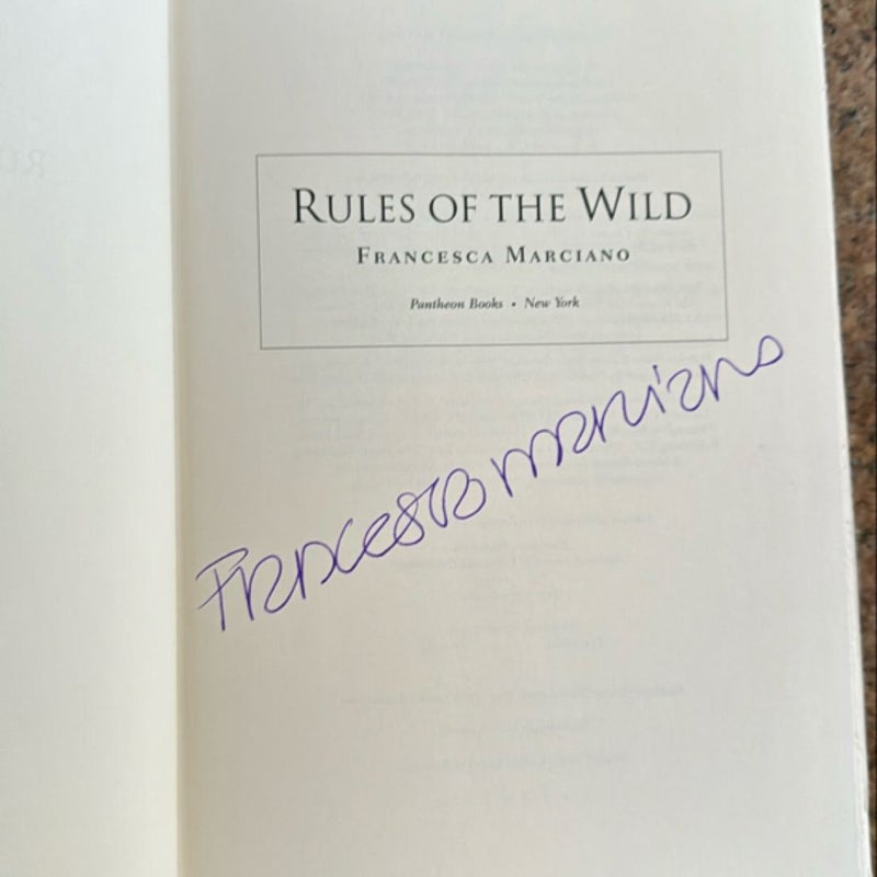 Rules of the Wild (signed)