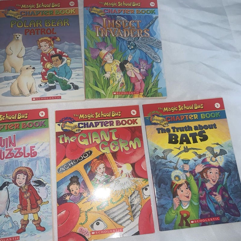 Lot of 7 The Magic School Bus Science Chapter Books - Scholastic paperback