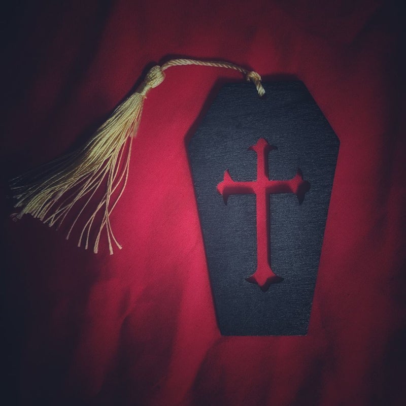 Wood Coffin Bookmarks