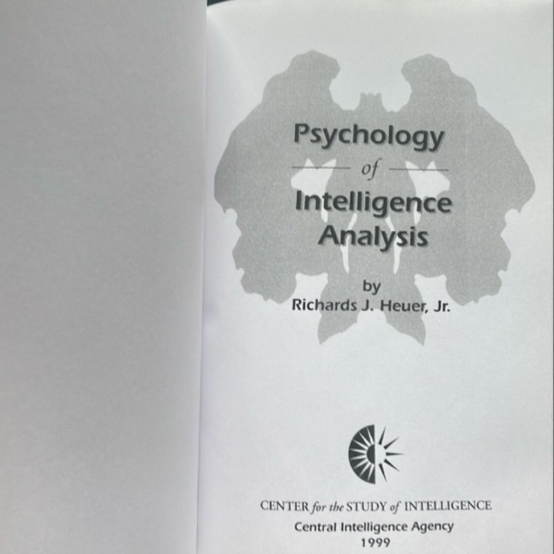 The Psychology of Intelligence Analysis