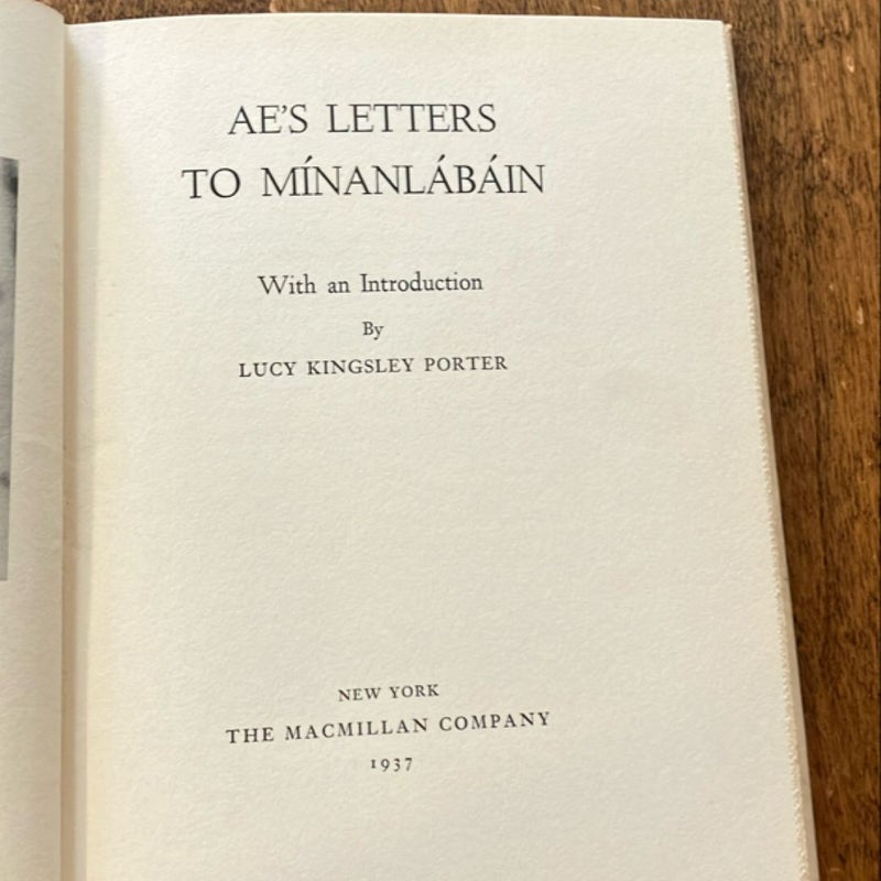 AE’s Letters to Mínanlábáin ( 1st Printing)