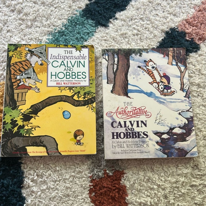 The Authoritative Calvin and Hobbes (book lot of 2)