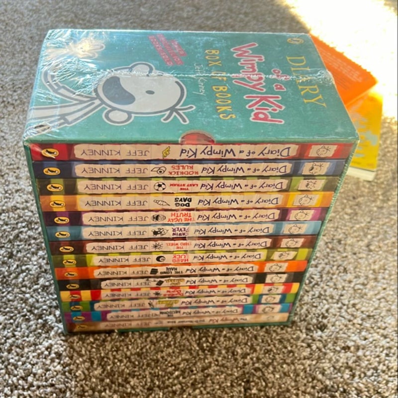 A Library of a Wimpy Kid 1-14Books Boxed Set, Complete Full Collection Series,