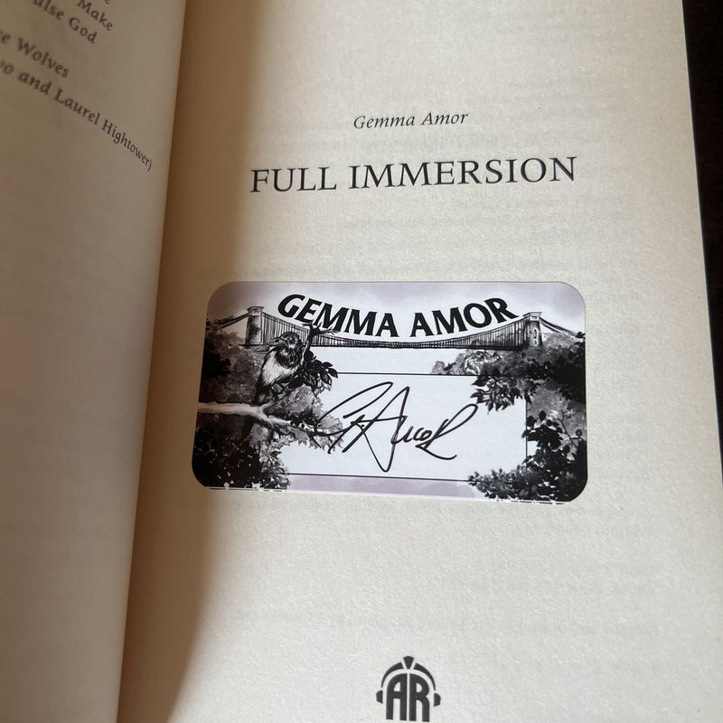 Full Immersion - Signed copy 