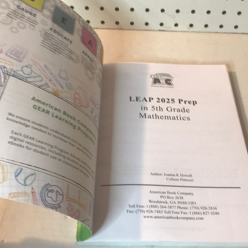 LEAP 2025 Prep in 5th Grade Mathematics by American Book Company