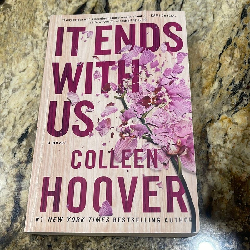 It Ends with Us: A Novel By Colleen Hoover, Free Shipping , Best selling