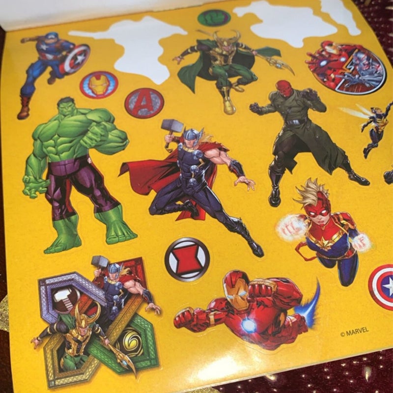 Marvel Avengers sticker book pad 
