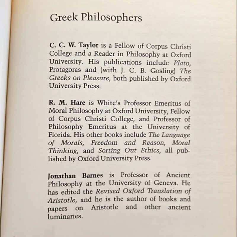 Greek Philosophers