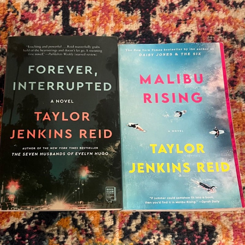 Taylor Jenkins Reid PB BOOK LOT FOREVER, INTERRUPTED & MALIBU RISING Brand New