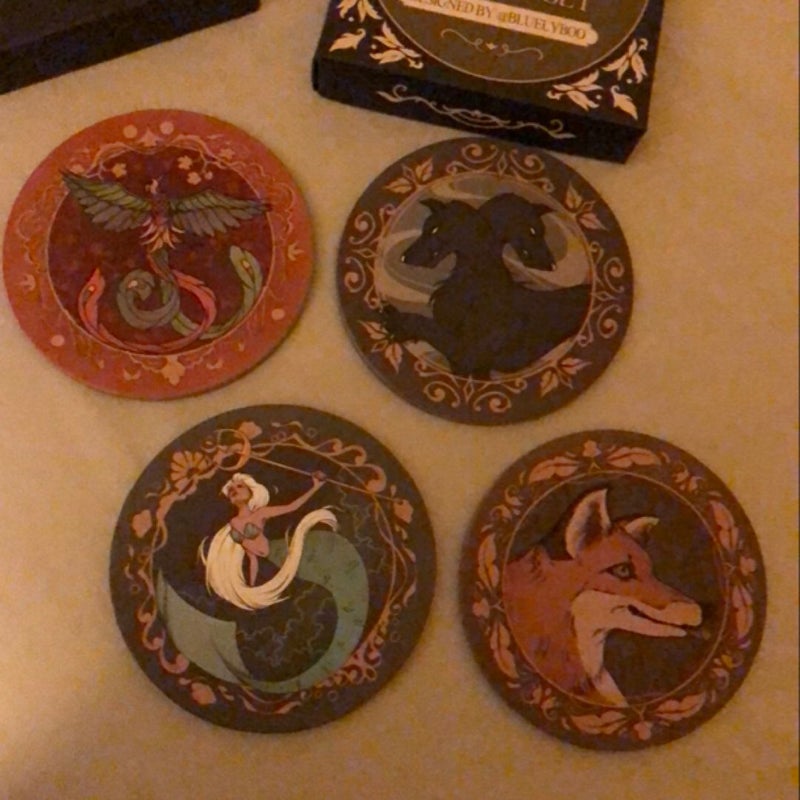 Fairyloot Only A Monster Coaster Set