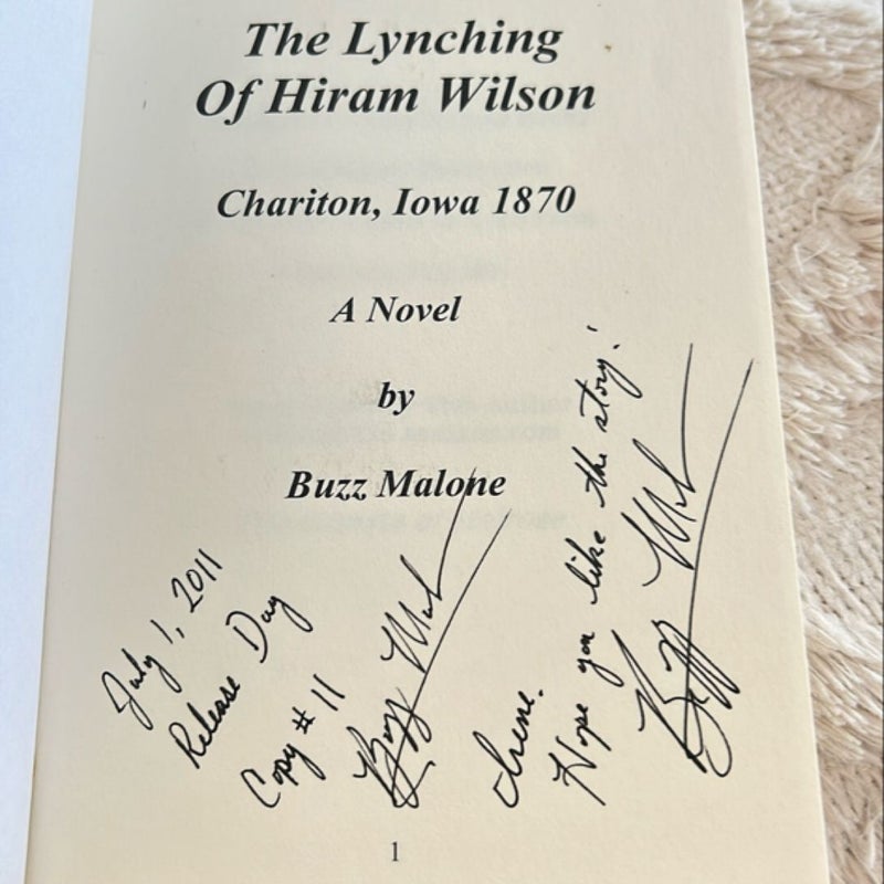 The Lynching of Hiram Wilson Chariton, Iowa 1870