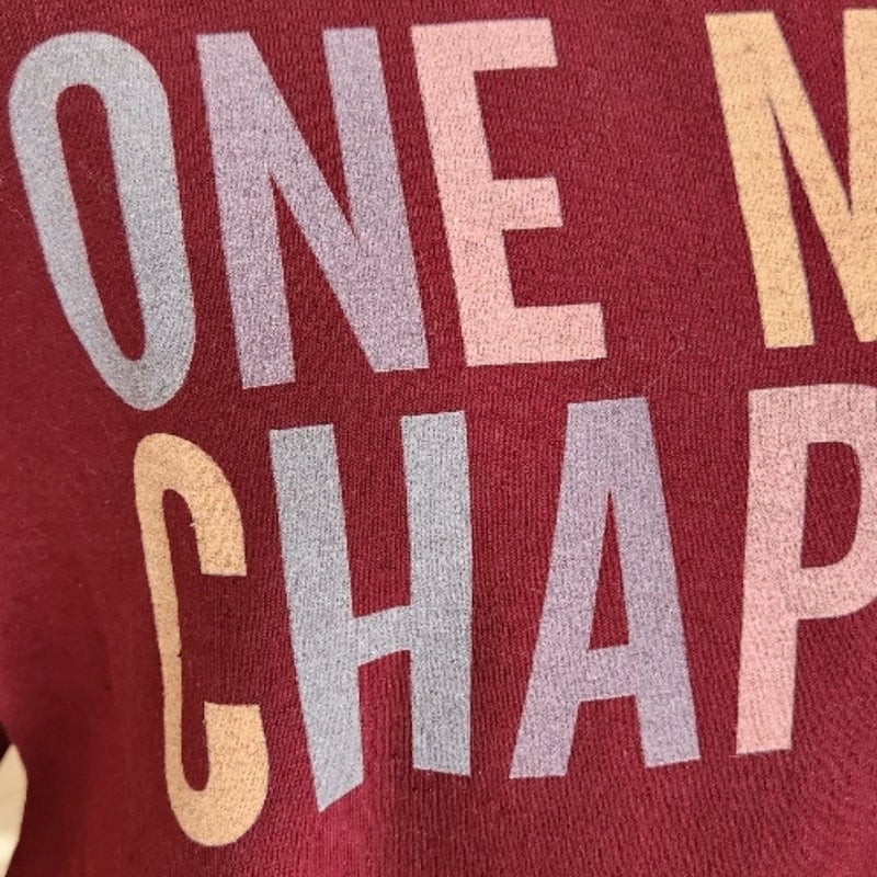 One More Chapter! Sweatshirt for readers Med