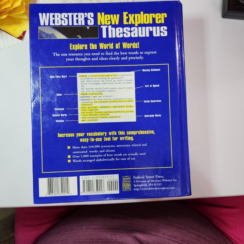 Webster's New Explorer Thesaurus