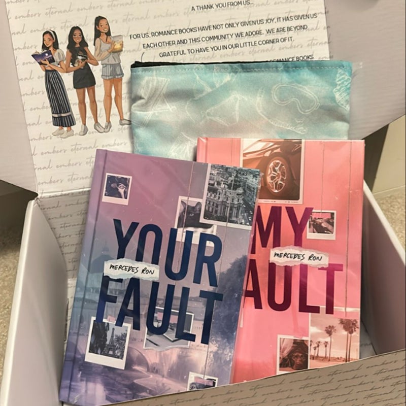 My Fault & Your Fault EE SPECIAL EDITIONS W GOODIES