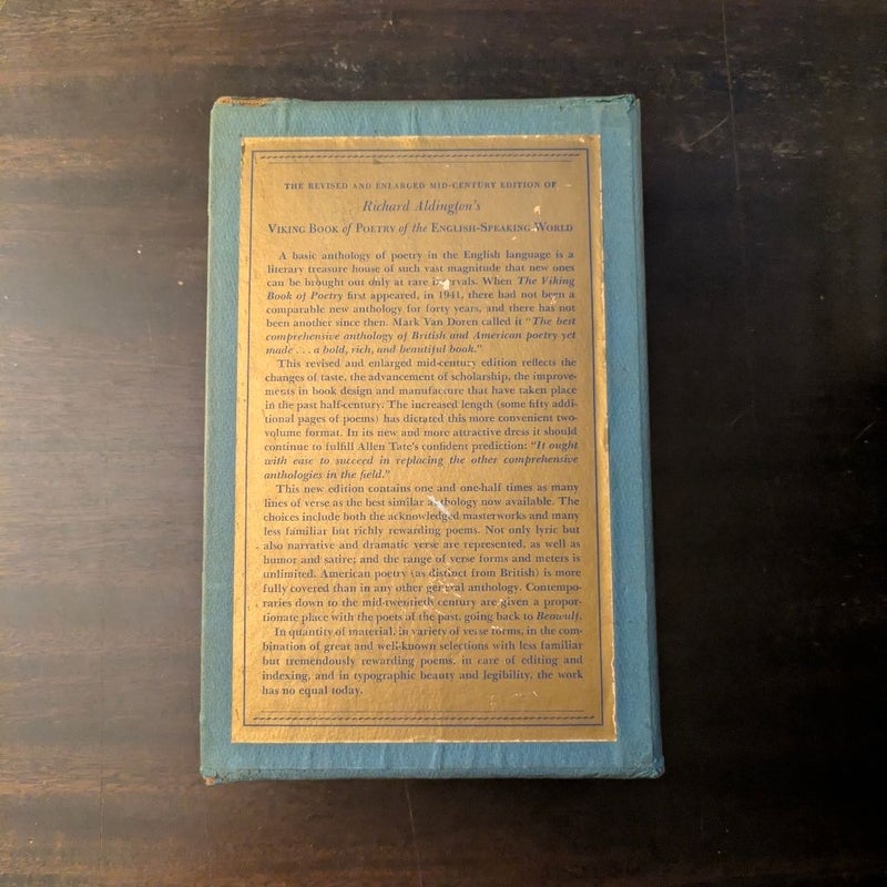 The Viking Book of Poetry of the English-Speaking World [Two-Volume Boxed Set]