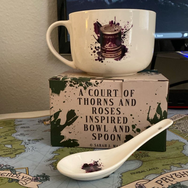 ACOTAR inspire Bowl and Spoon