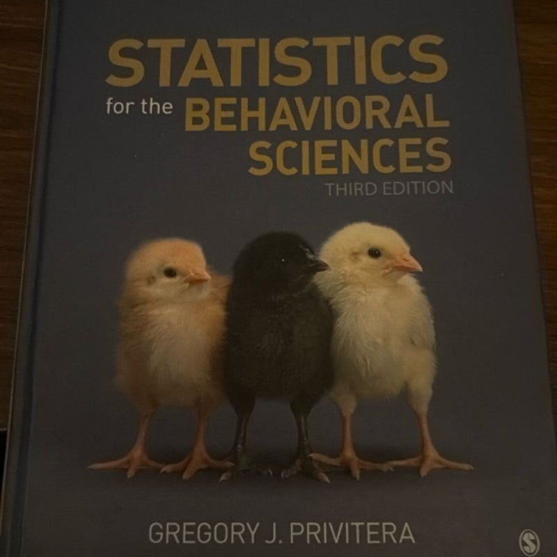 Statistics for the Behavioral Sciences