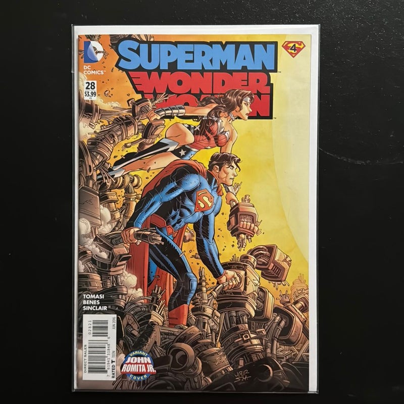 Superman Wonder Woman # 28 John Romita JR. Variant Cover DC Comics