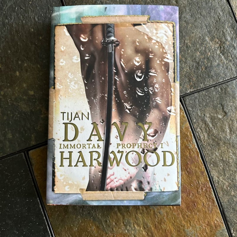 Davy Harwood 1 & 2, Davina, signed bookmark