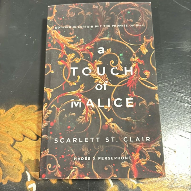 A Touch of Malice *signed and personalized*