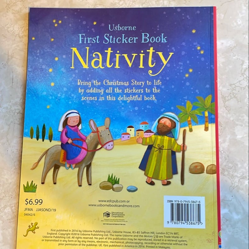 First Sticker Book Nativity