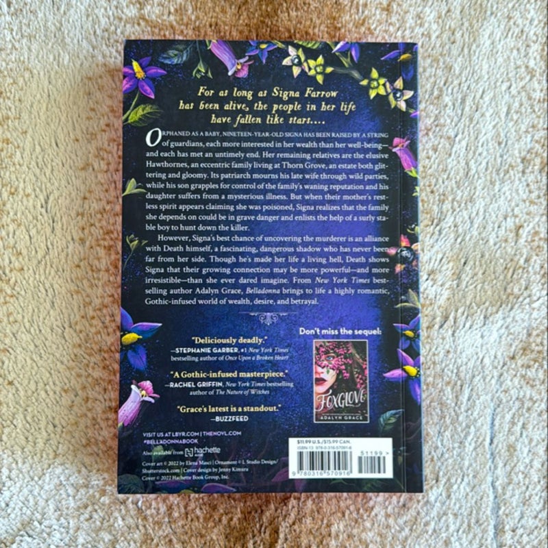 Belladonna *Barnes and Noble Exclusive Sprayed Edge Paperback Edition* * Out Of Print*