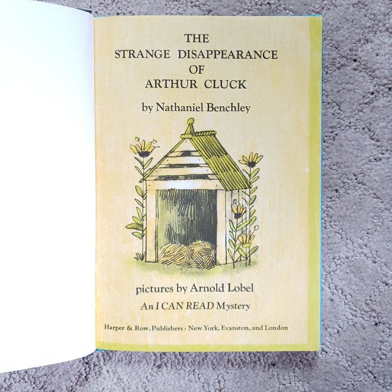 The Strange Disappearance of Arthur Cluck: An I Can Read Mystery (This Edition, 1967)