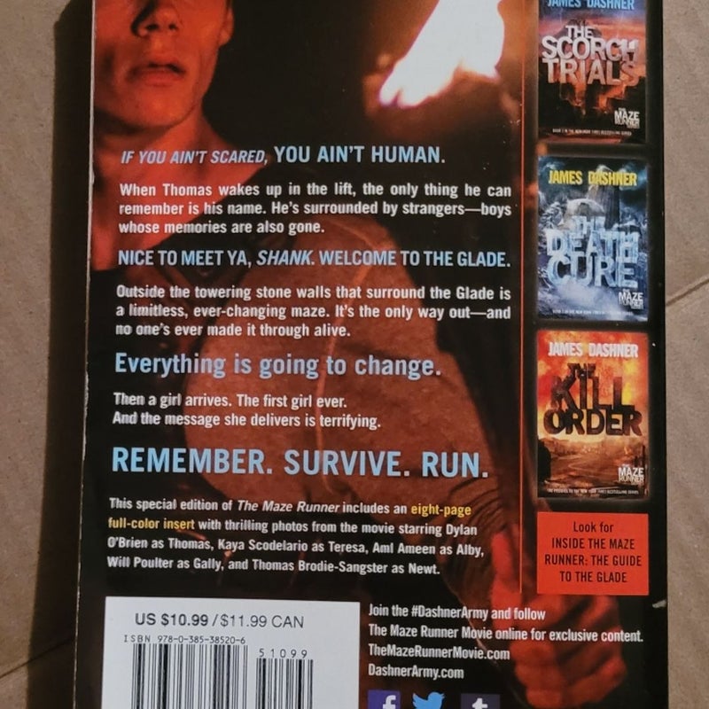 The Maze Runner Movie Tie-In Edition (Maze Runner, Book One)