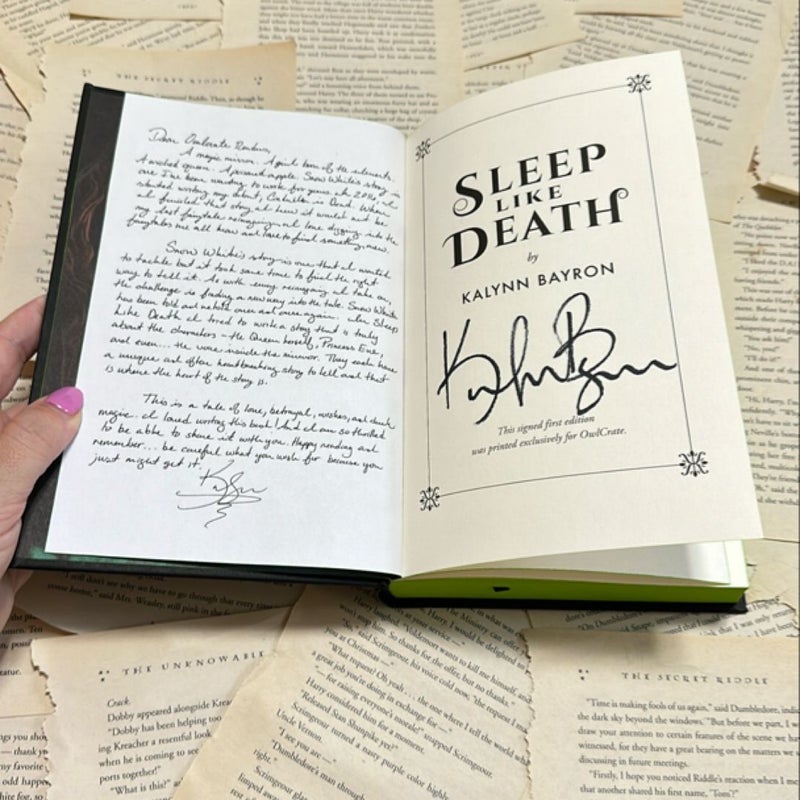 Sleep Like Death OWLCRATE SIGNED