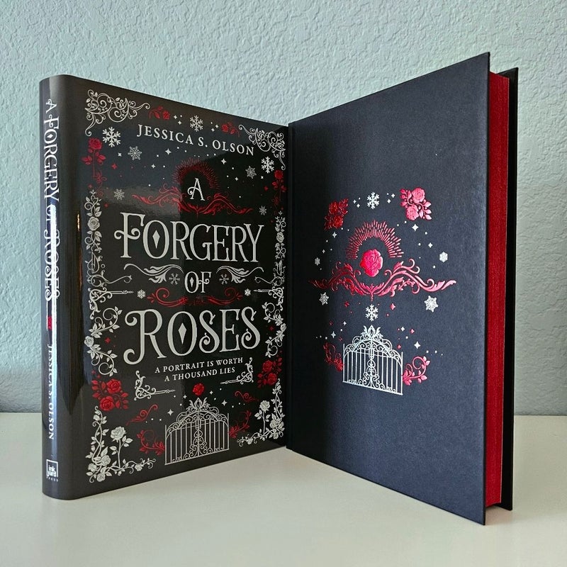 NEW A Forgery of Roses SIGNED by Jessica Olson FIRST Limited Owlcrate Edition