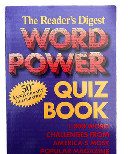 The Readers Digest 50th Anniversary Word Power Quiz Book